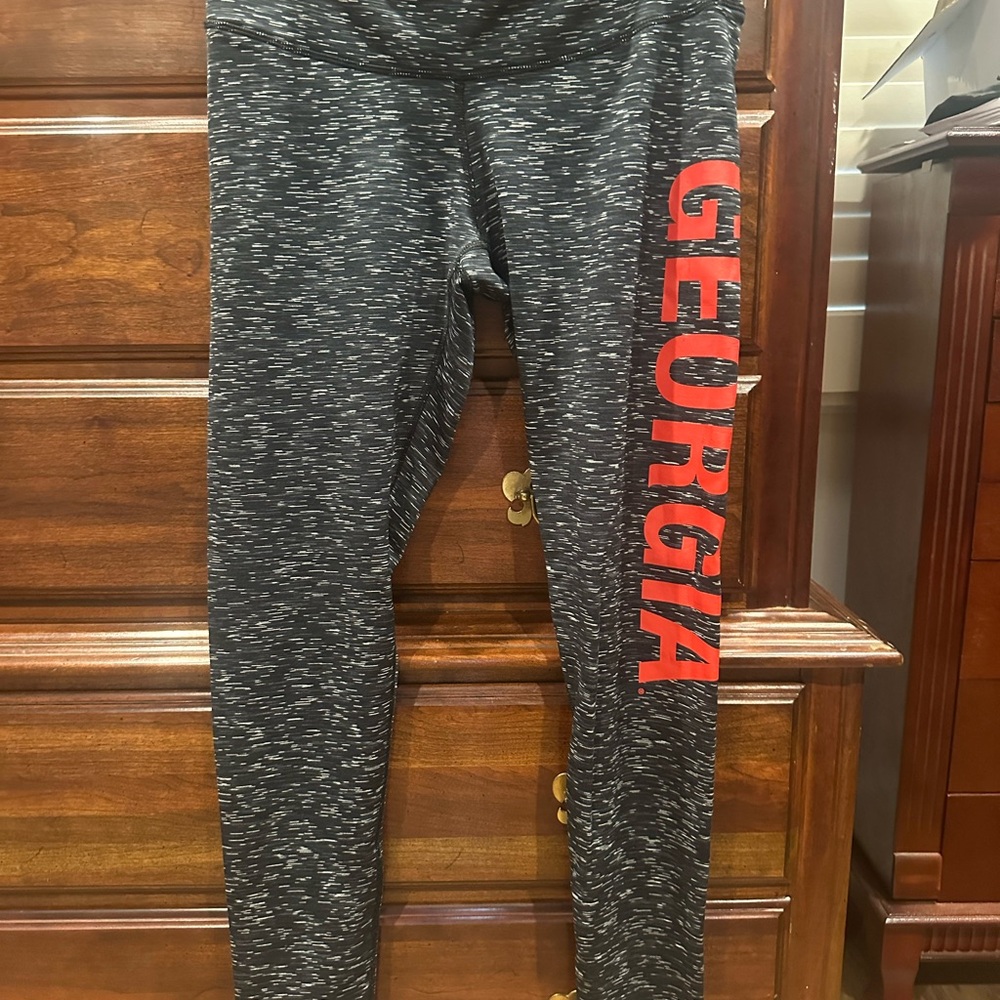 Zoozatz Black and Red UGA Leggings